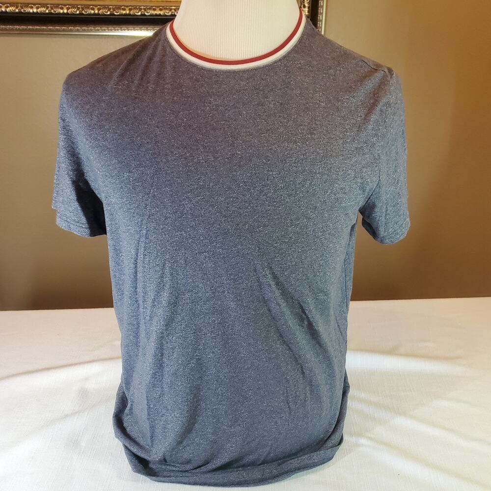 Goodfellow & Co Mens Large Shirt Heather Gray Short Sleeve Crew Neck Tee